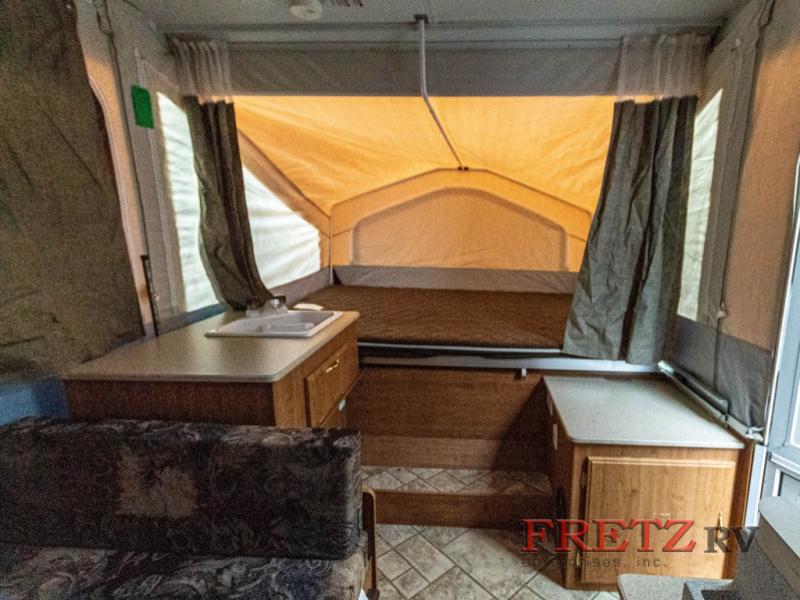 Used pop-up camper interior